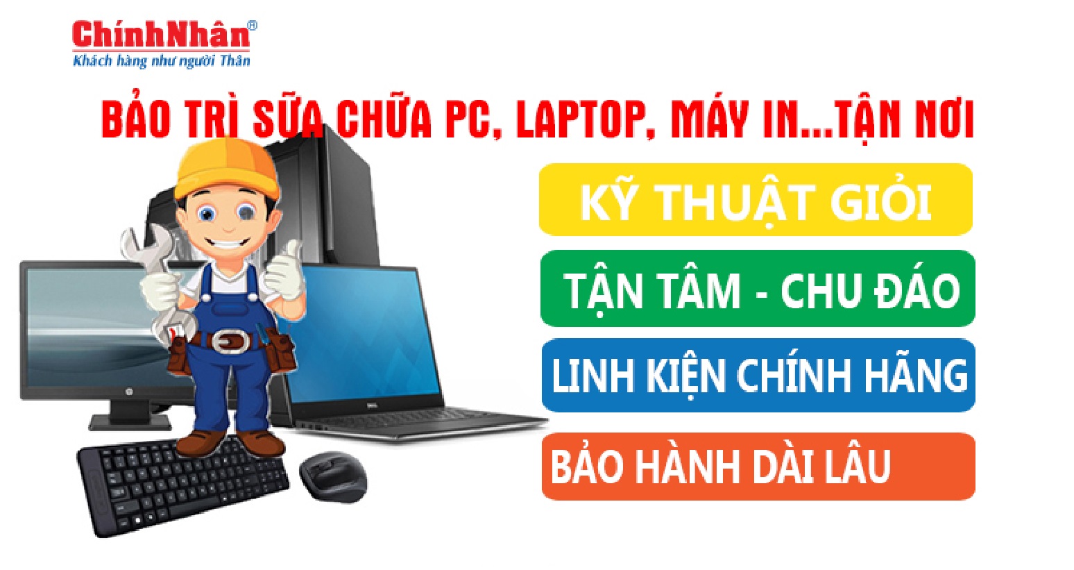 2- Sửa chữa, khắc phục máy tính, máy in tại nhà